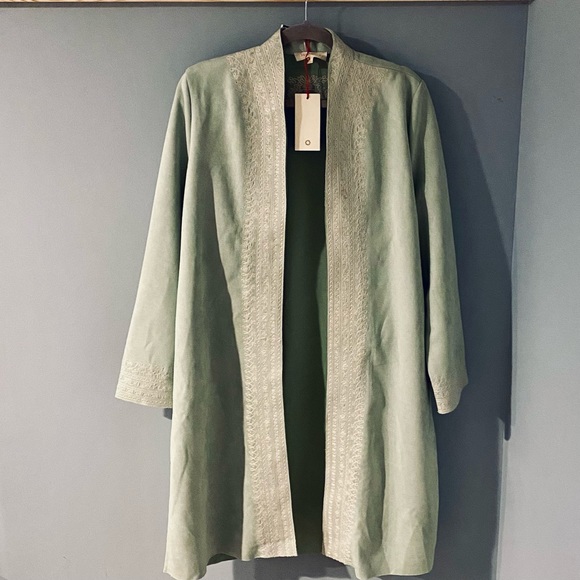 Anthropologie Solitaire NTW Mint Green Coat - Picture 1 of 7